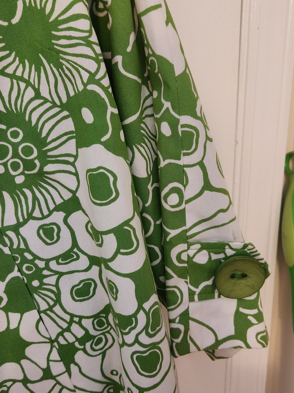Painted Pony Women's Green & White Floral Jacket - Picture 5 of 10
